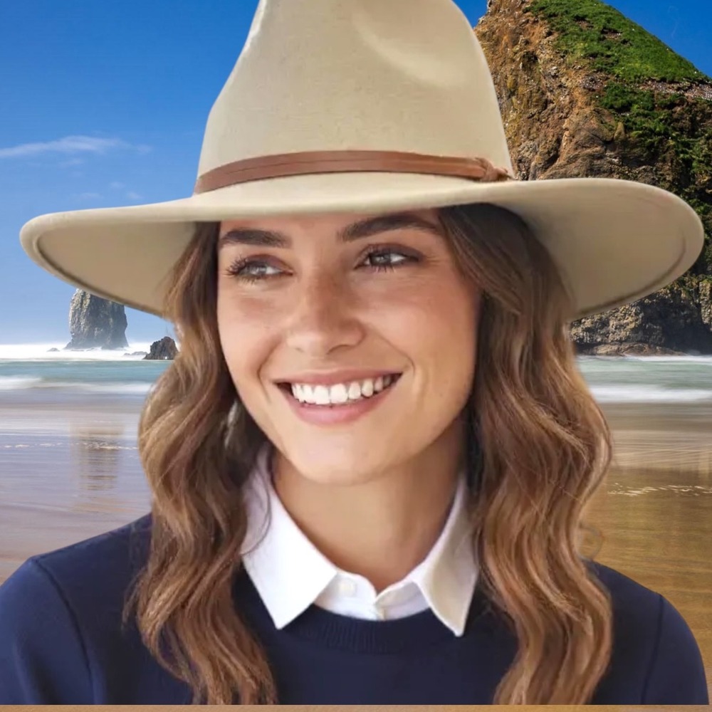 NEW Wyeth Women's Billie Fedora Hat One Size Adjustable, Clean ~ Old Money Style